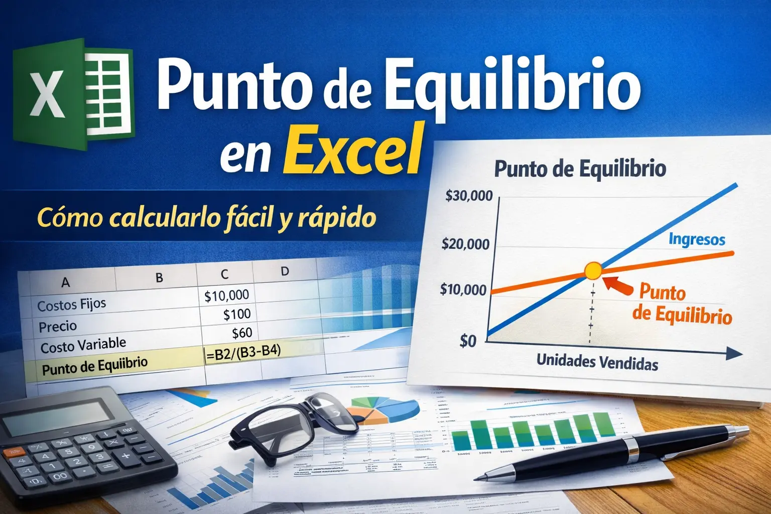 Punto de equilibrio con gráfico